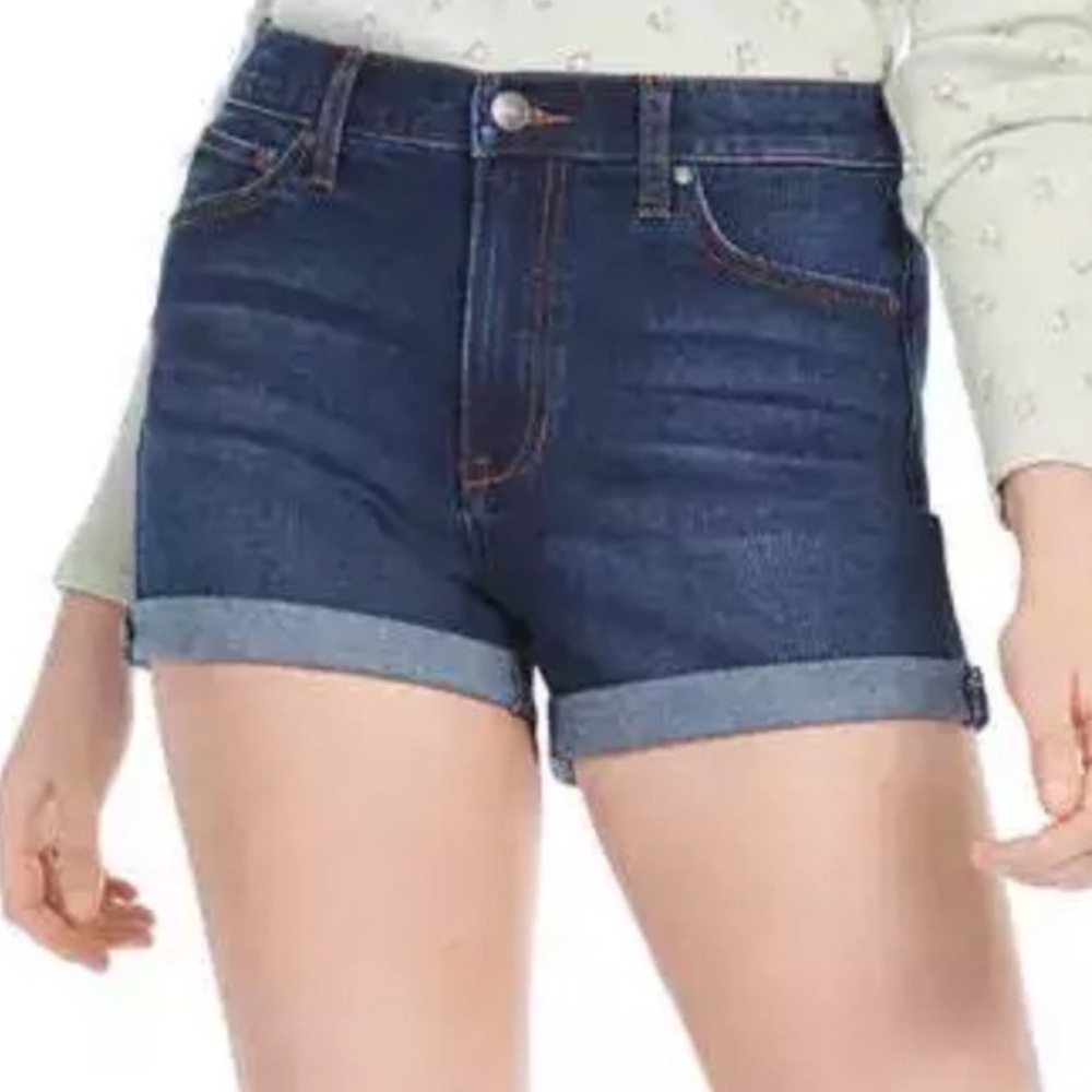 Celebrity Pink The Sugar Mid Rise Denim Jean Shorts Cuffed 5 / 27 - Picture 2 of 6